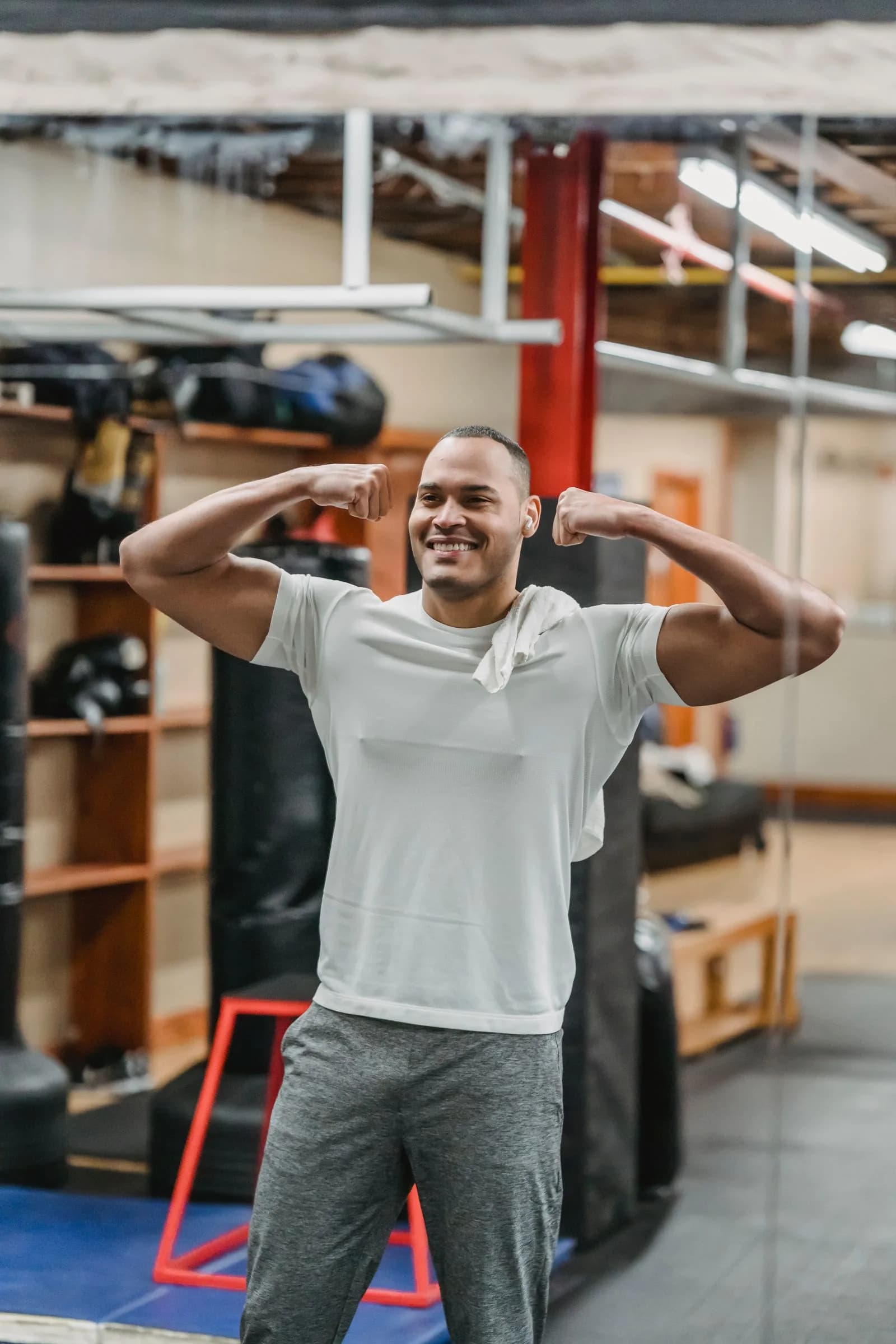Client celebrating fitness progress — Fitness & Wellness marketing by TML Agency