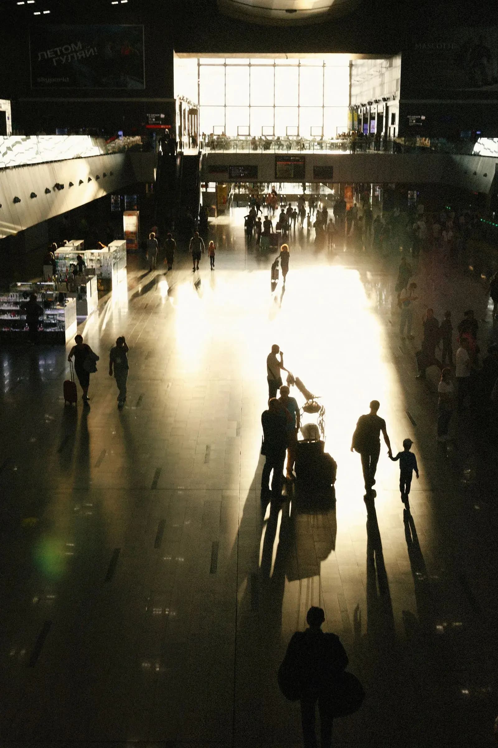 Immigrant family airport arrival — Immigration Consultants marketing by TML Agency