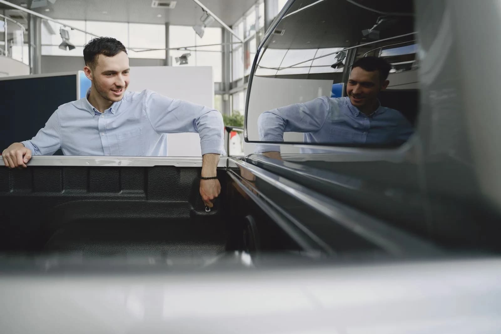 Salesperson vehicle feature demo — Car Dealerships & Auto Dealers marketing by TML Agency