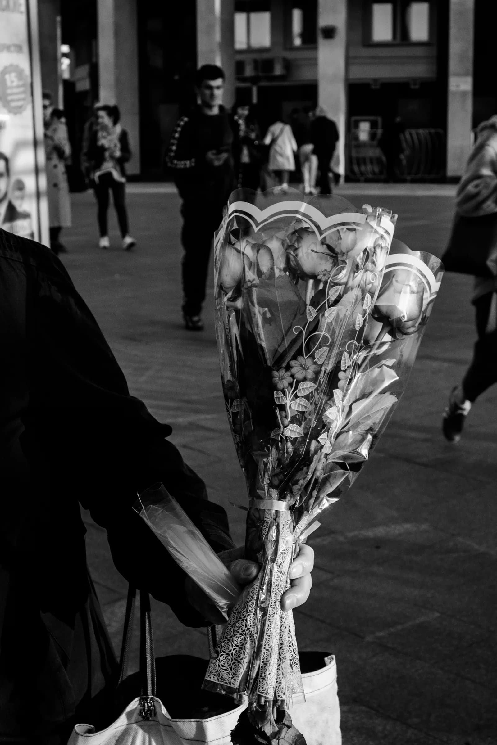 Person receiving flowers — Florists & Flower Shops marketing by TML Agency