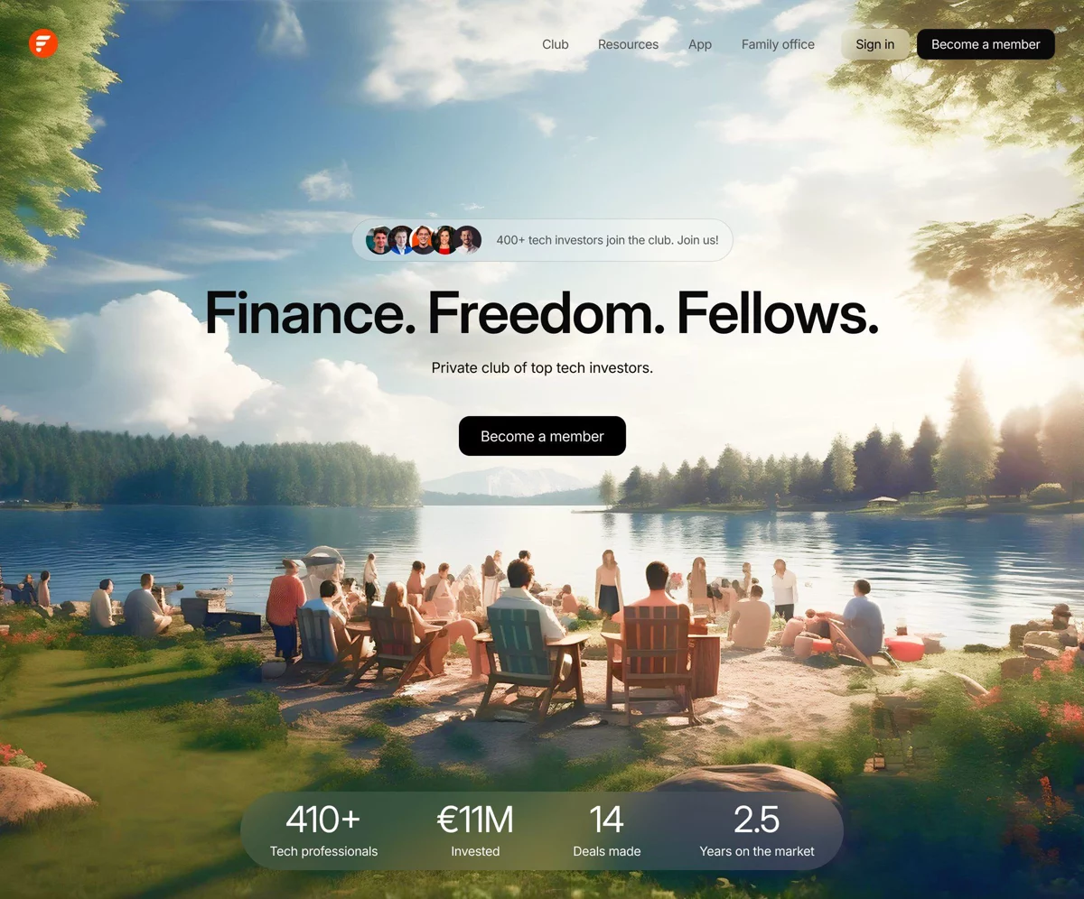 Finance Website Hero — TML Agency