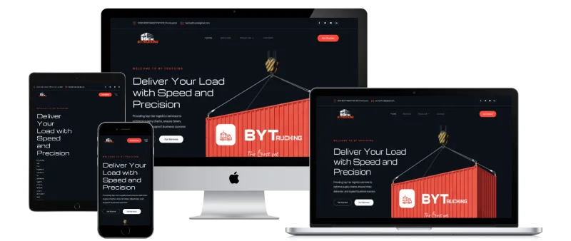 BYT Trucking — Web Design by TML Agency